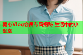 糖心Vlog会员专属揭秘 生活中的小确幸
