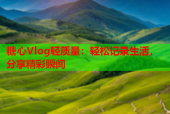 糖心Vlog轻质量：轻松记录生活，分享精彩瞬间