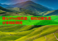 糖心Vlog轻质量：轻松记录生活，分享精彩瞬间