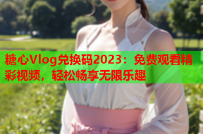 糖心Vlog兑换码2023：免费观看精彩视频，轻松畅享无限乐趣