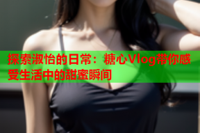 探索淑怡的日常：糖心Vlog带你感受生活中的甜蜜瞬间