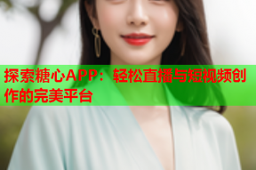 探索糖心APP：轻松直播与短视频创作的完美平台