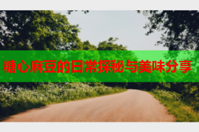 糖心麻豆的日常探秘与美味分享