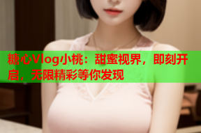 糖心Vlog小桃：甜蜜视界，即刻开启，无限精彩等你发现