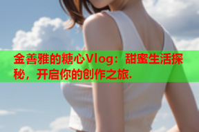 金善雅的糖心Vlog：甜蜜生活探秘，开启你的创作之旅.