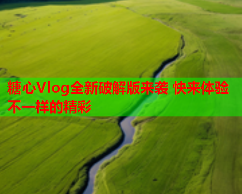 糖心Vlog全新破解版来袭 快来体验不一样的精彩  第1张