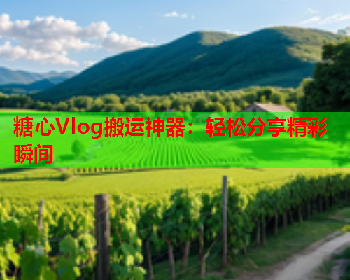 糖心Vlog搬运神器：轻松分享精彩瞬间  第1张