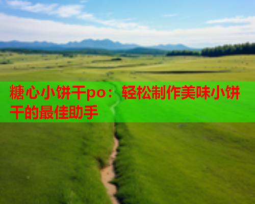 糖心小饼干po：轻松制作美味小饼干的最佳助手  第1张