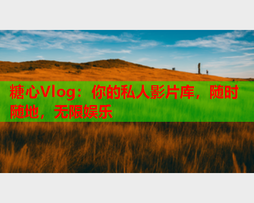 糖心Vlog：你的私人影片库，随时随地，无限娱乐  第1张
